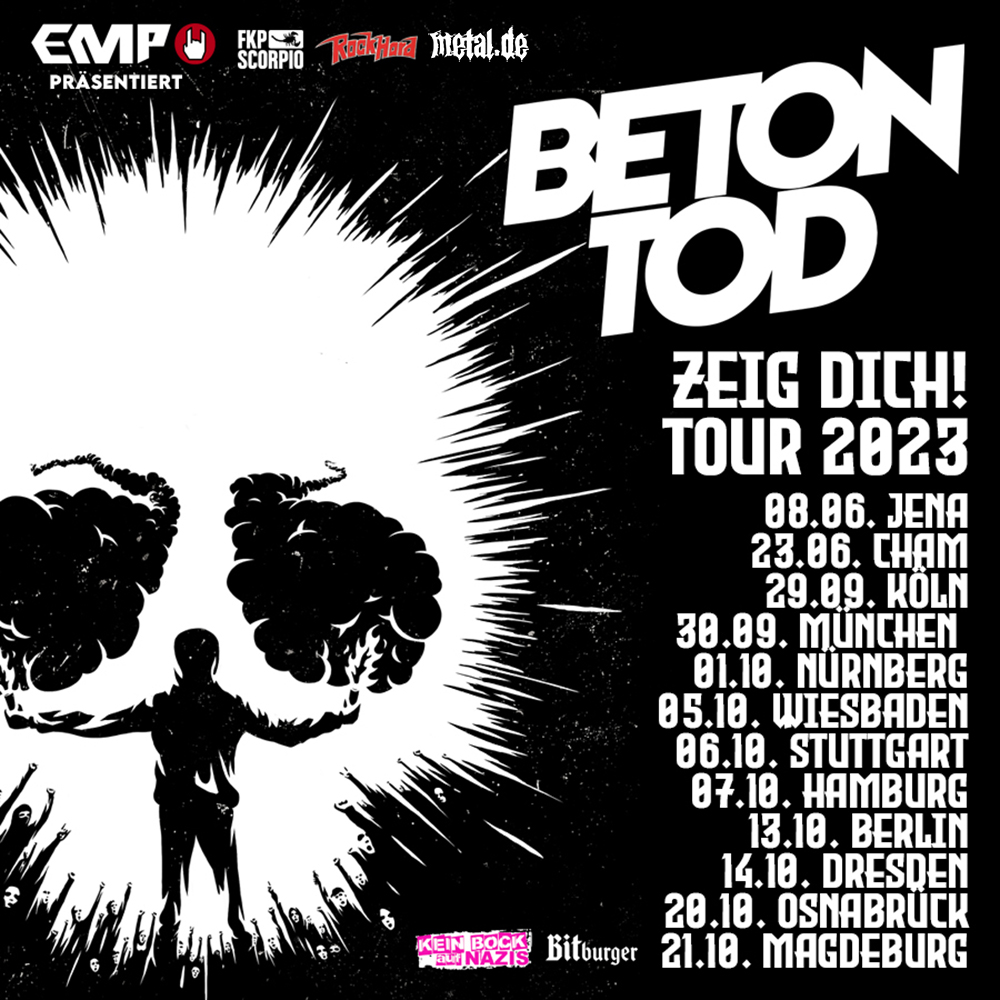 betontod tour 2022 vorband